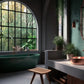 Forest Green Glossy mozaïektegel 4