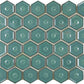 Forest Green Glossy mozaïektegel 3
