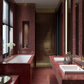 Wine Red Golden Vein mozaïektegel 4