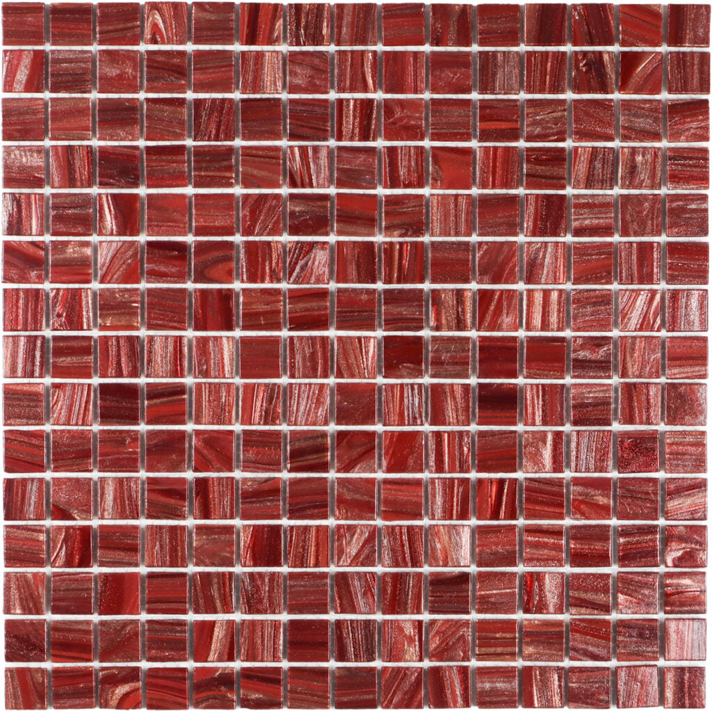 Wine Red Golden Vein mozaïektegel 3