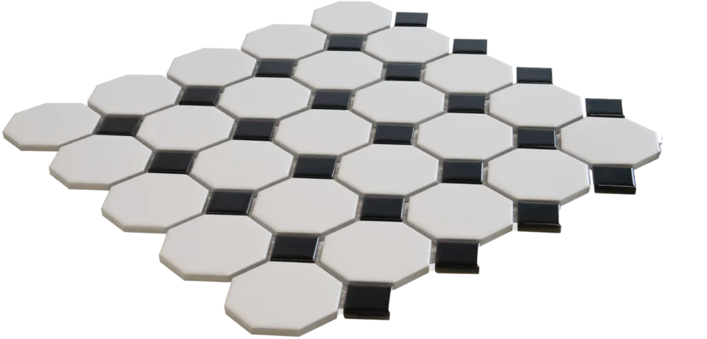 White Black Matt Glossy mozaïektegel