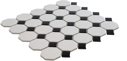 White Black Matt Glossy mozaïektegel