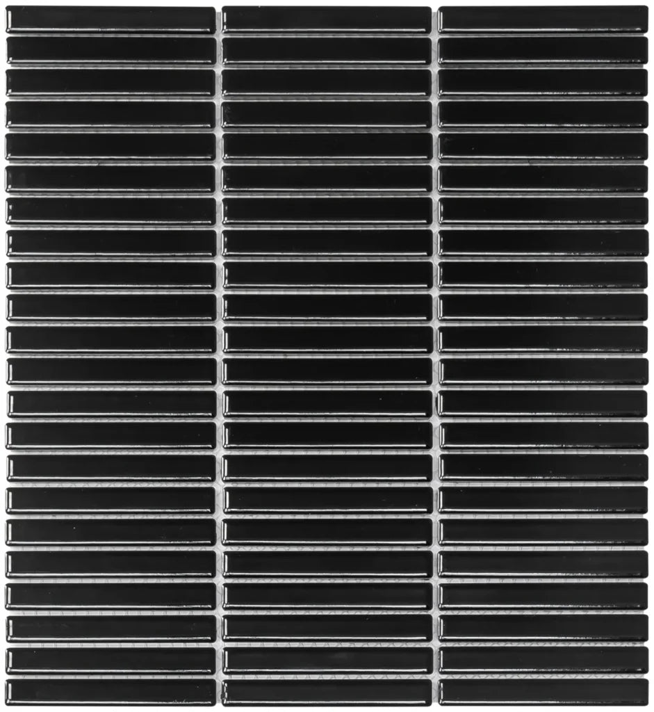 Black Glossy mozaïektegel 3