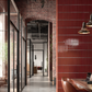 Terra Red Glossy mozaïektegel 8