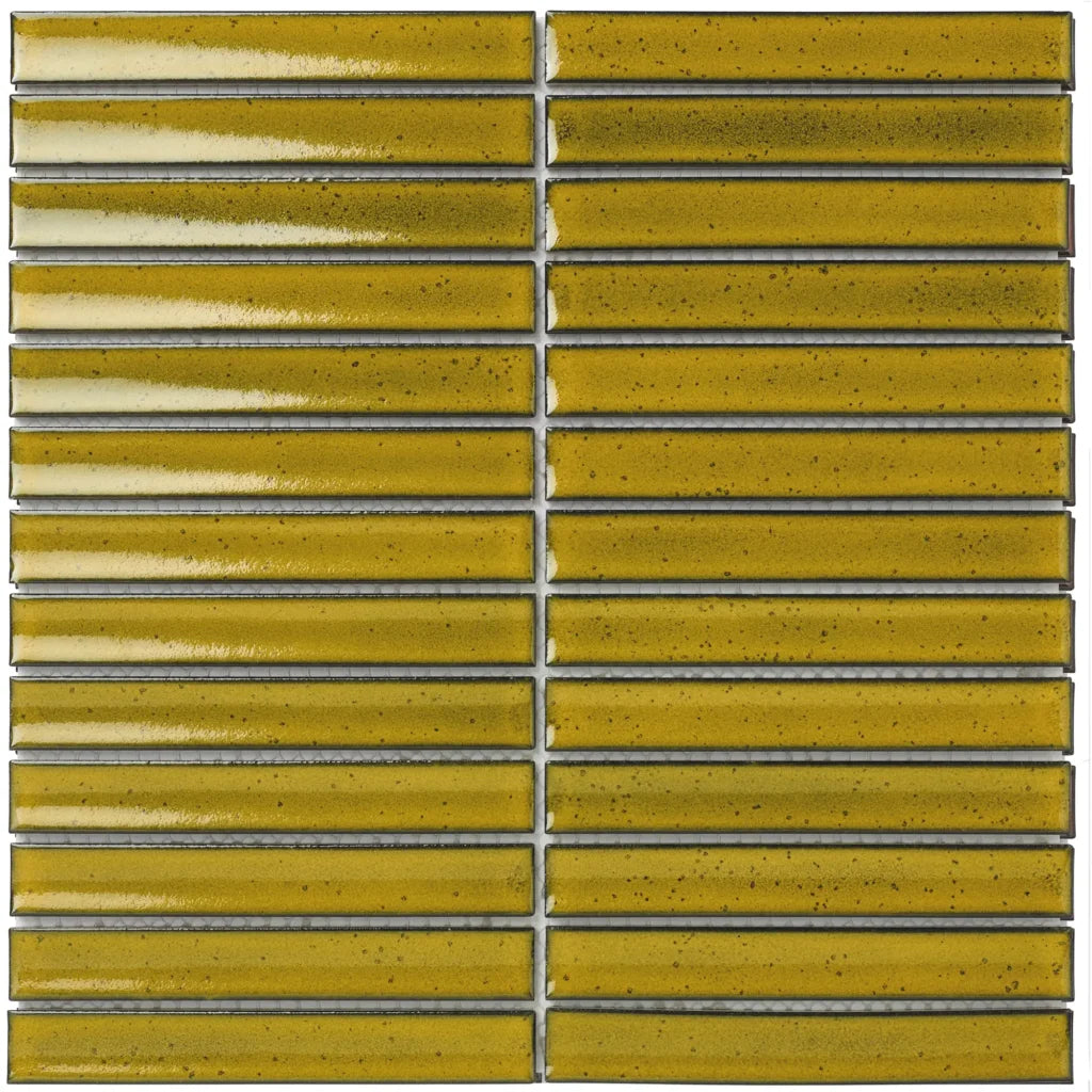 Yellow Glossy mozaïektegel 3