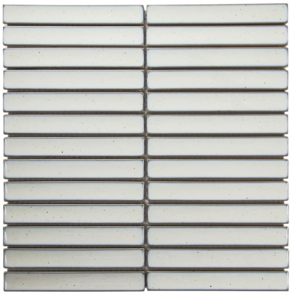 Vintage White Glossy mozaïektegel 3