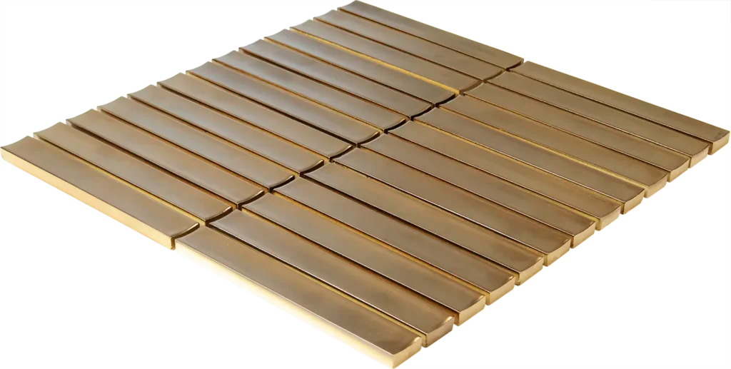Bronze Metallic mozaïektegel