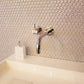 Light Grey Edge Glossy mozaïektegel 2